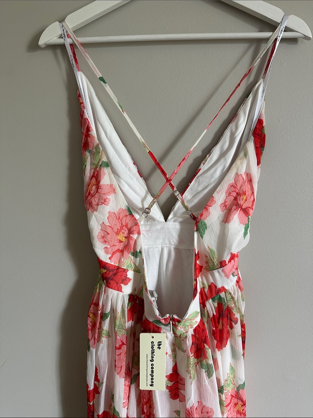 White Floral Maxi Dress - Picture 12 of 12